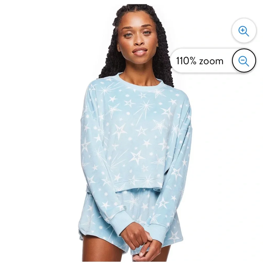 No Boundaries Women's Velour Long Sleeve and Short 2-Piece Set NWT - Picture 1 of 6
